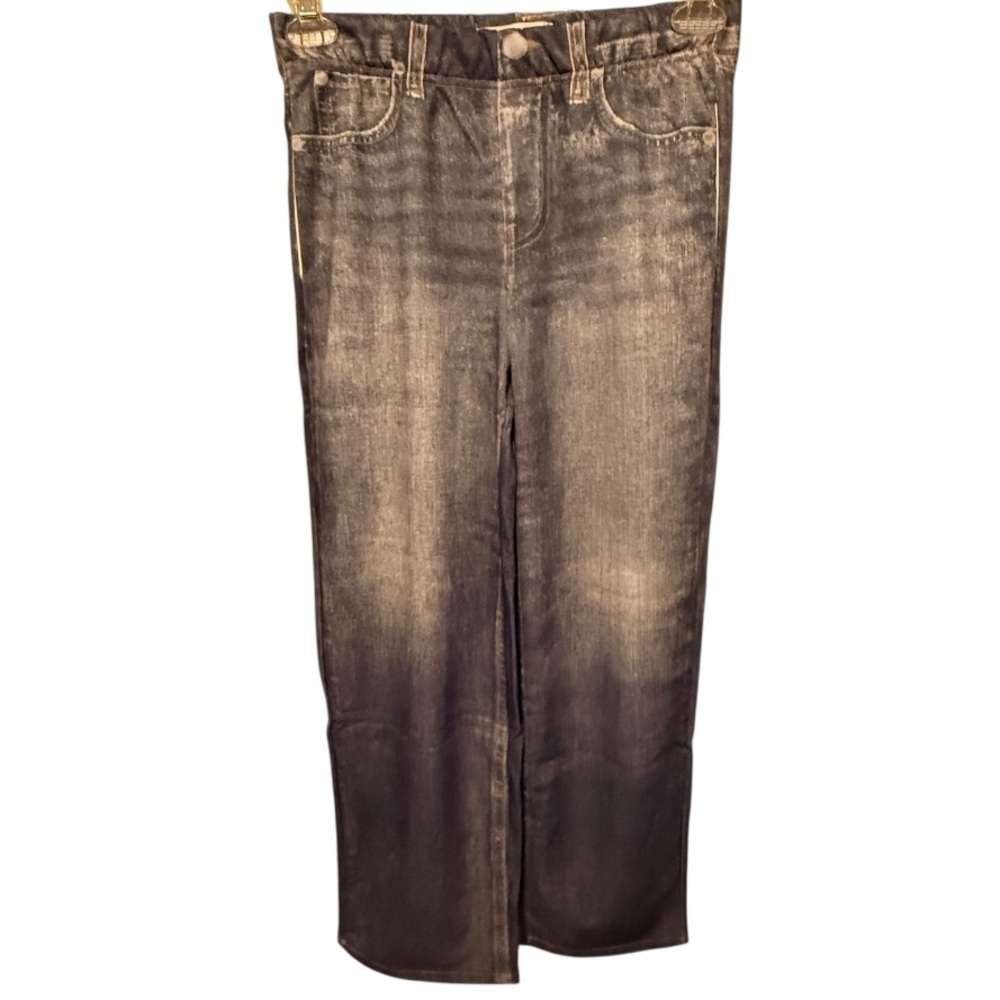 Mila Rosabella Stretch Denim Effect Pants nwt